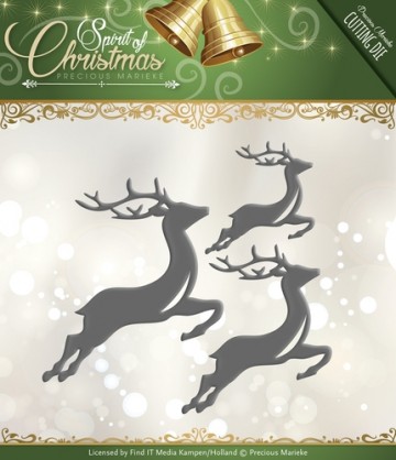 699 - PM10069 - Precious Marieke - Spirit of Christmas - Spirited Reindeer
