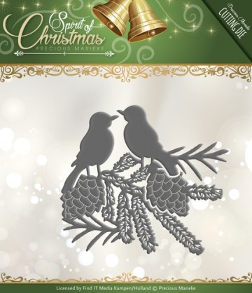 700 - PM10070 - Precious Marieke - Spirit of Christmas - Spirited Birds