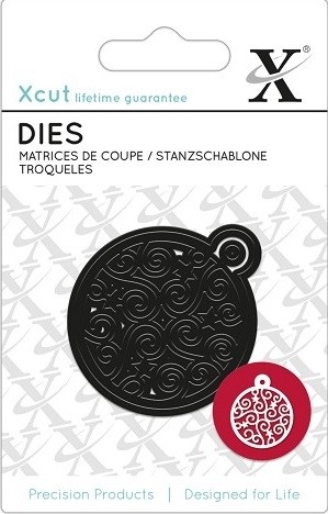 711 - XCU 504008 - Mini Die (1pc)- Filigree Bauble