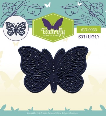 722 - YCD10066 - Die - Yvonne Creations - Butterfly - Butterfly