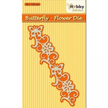 810   hsdj009   nellie snellen   hobby solutions die cut   butterfly flower border   400