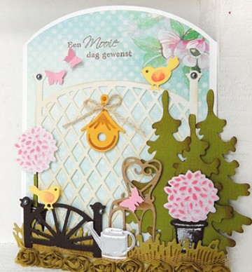 91 - CR1263 - Marianne Design - Craftables - Trellis panel