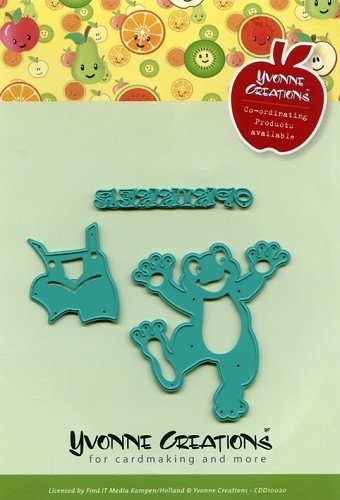 139 - CDD10016 - Yvonne Creations - Cut & Emboss Die - Happy Frog