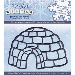 306 - YCD10014 - Die - Yvonne Creations - Playful Winter - Igloo