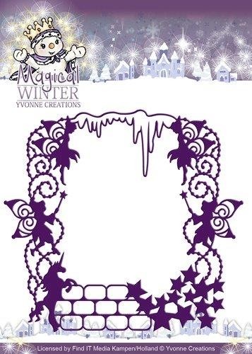 528 - YCD10041 - Die - Yvonne Creations - Magical winter - Magical Frame